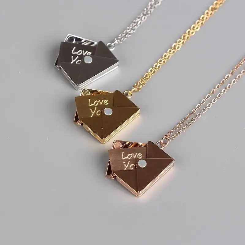 Envelope Necklace Customization