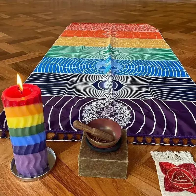 Mandala Seven Chakra Healing Tapestry