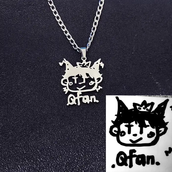 Children's Graffiti Necklace