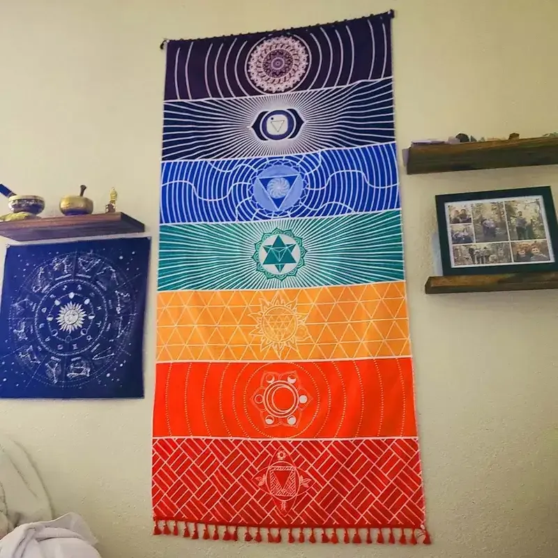 Mandala Seven Chakra Healing Tapestry