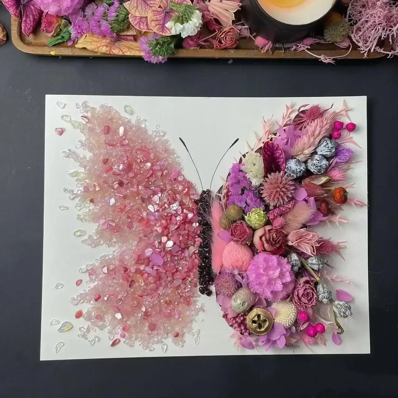 DIY Dried Flower Crystal Ornaments
