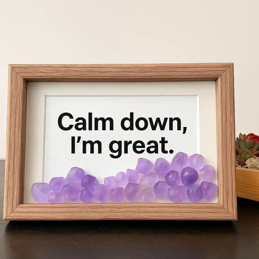 Amethyst photo frame customization