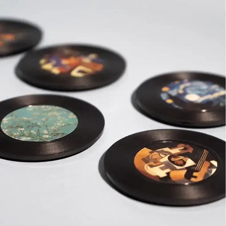 NFC vinyl record fridge magnet