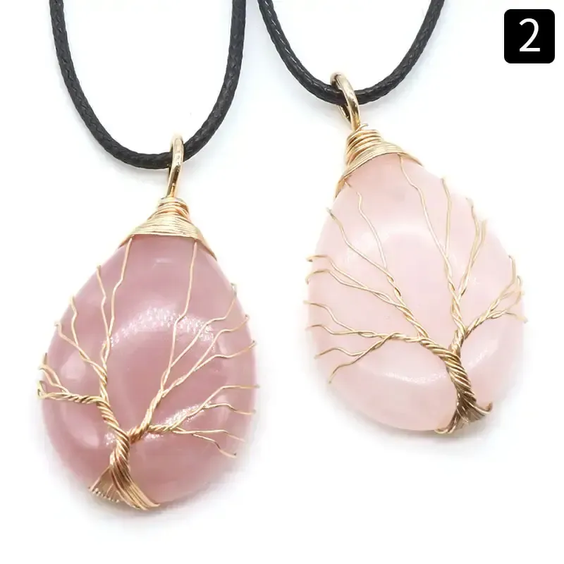 Tree of Life Crystal Pendant
