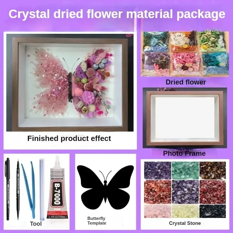 DIY Dried Flower Crystal Ornaments