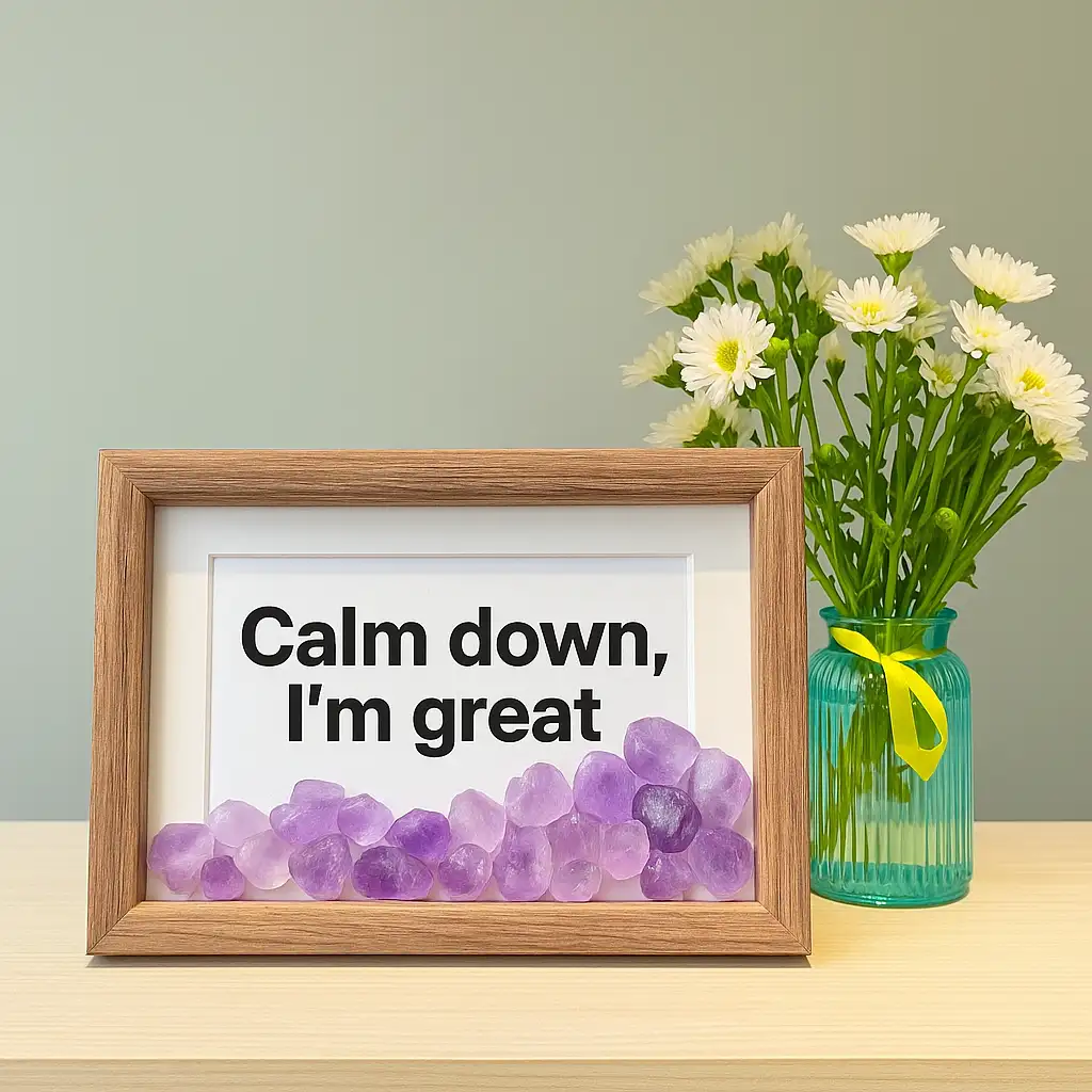 Amethyst photo frame customization