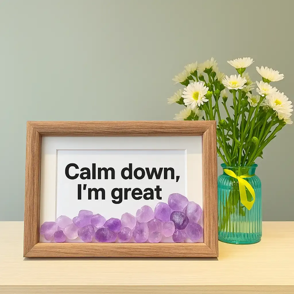 Amethyst photo frame customization