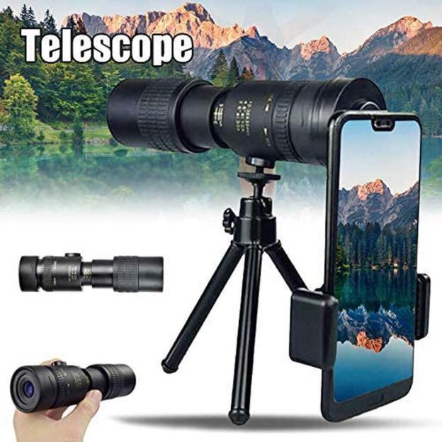 [4K] 30-300X40mm Super Telescope Smart Night Vision Waterproof Zoom Monocular Telescope