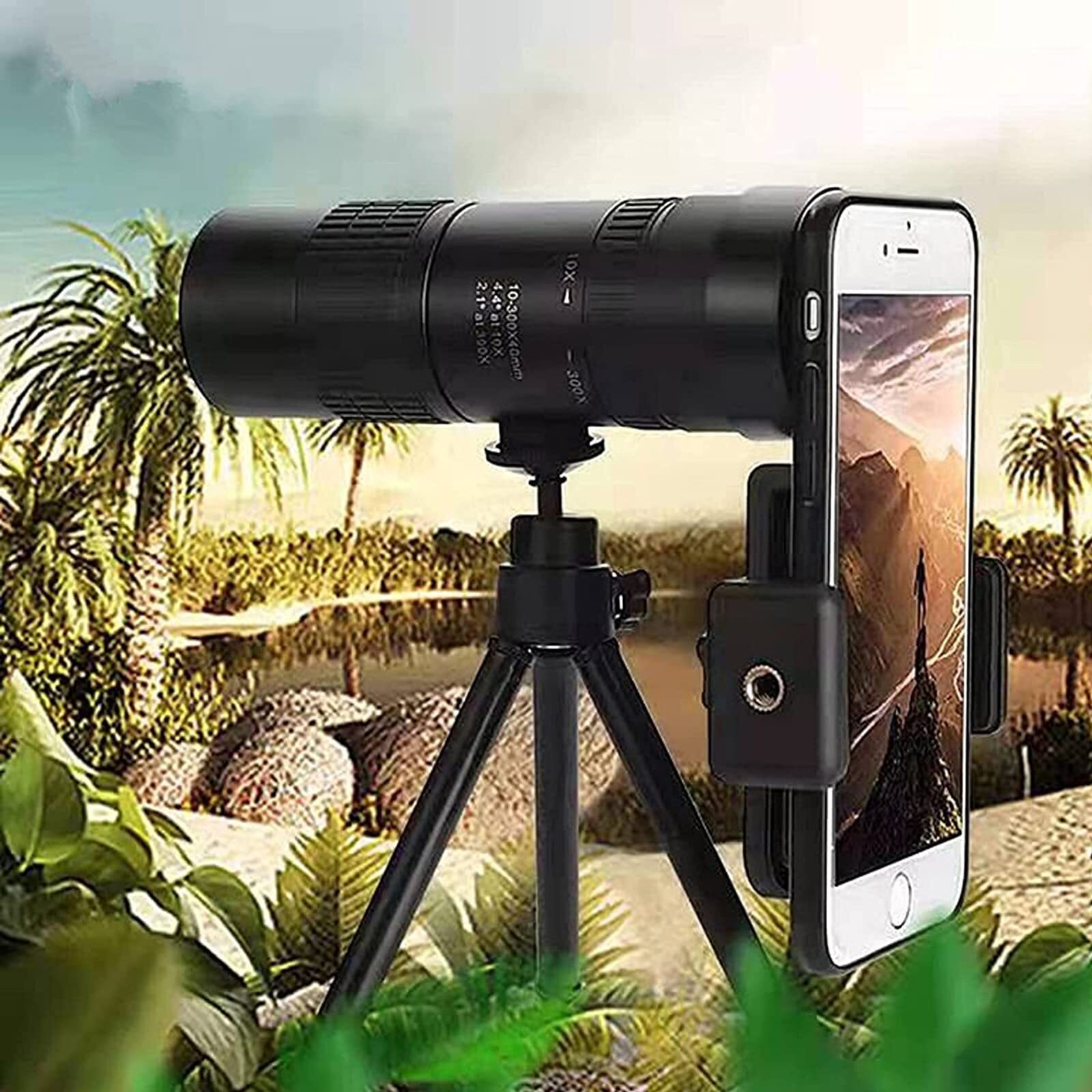 [4K] 30-300X40mm Super Telescope Smart Night Vision Waterproof Zoom Monocular Telescope