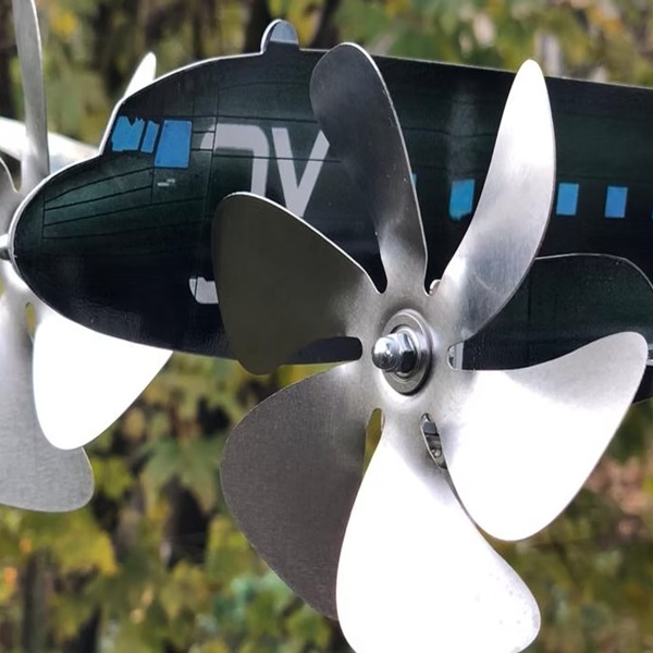 ✈️Handmade Aircraft Weathervane Garden Wind Spinner Art✈️