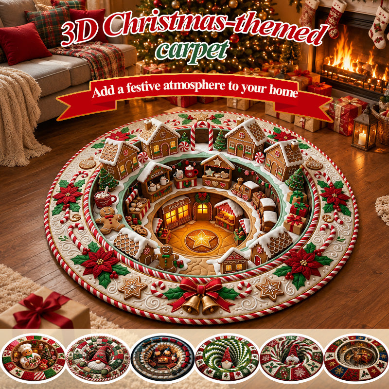 3D Christmas Rug