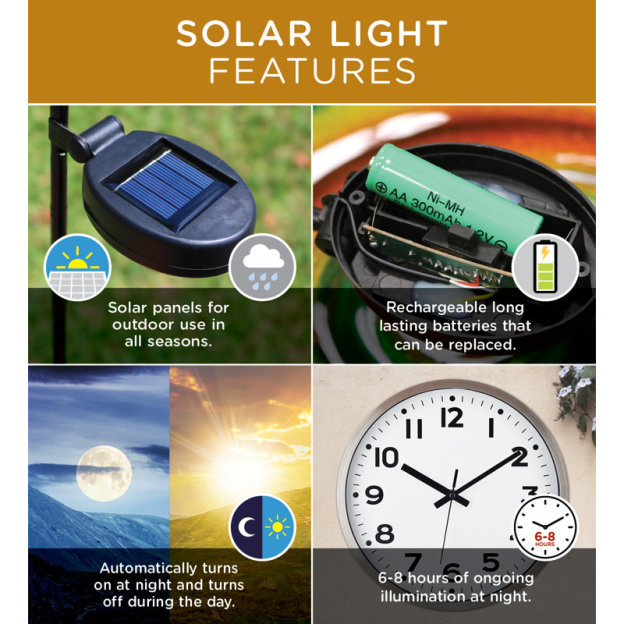 Hot Air Balloon Solar Lantern - American