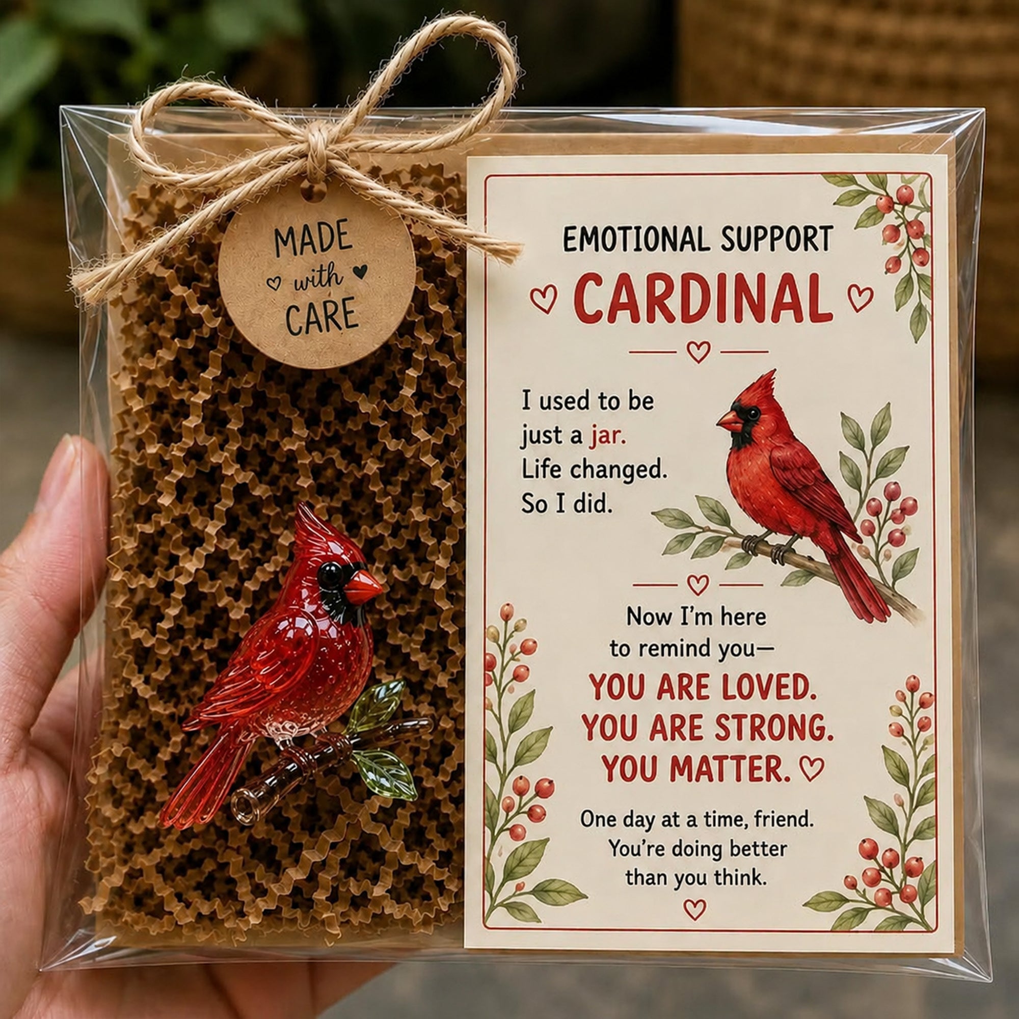🌸🐝🦛 Emotional Glass Support Animal Gift Set – A Meaningful Little Reminder That You Matter 💕（📦Buy 3 Free Shipping）