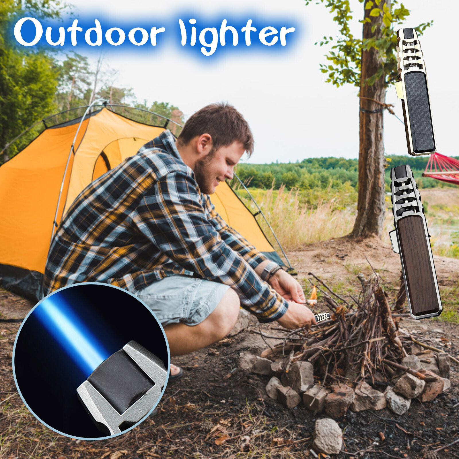 Powerful and Windproof Triple Jet Torch