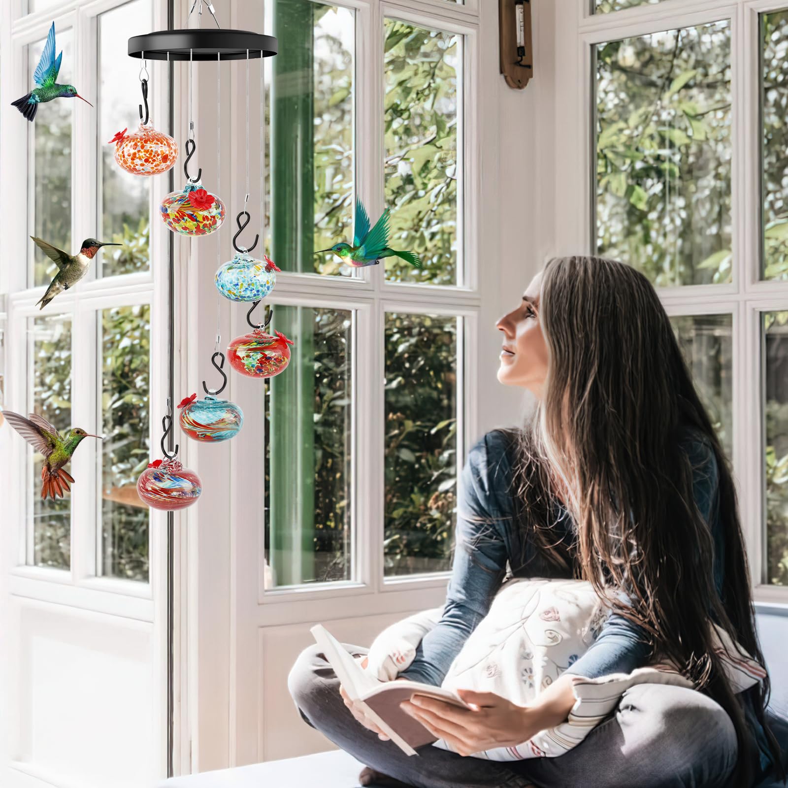 Charming Wind Chimes Hummingbird feeders