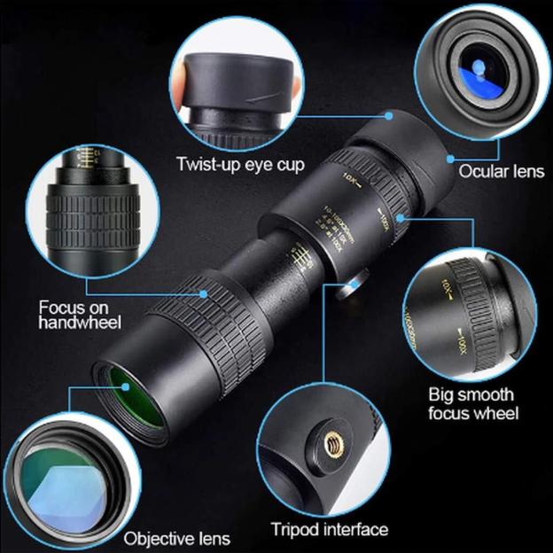 [4K] 30-300X40mm Super Telescope Smart Night Vision Waterproof Zoom Monocular Telescope