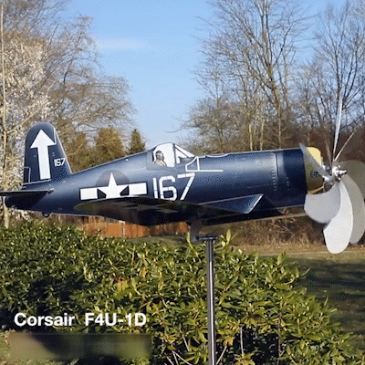 Corsair F4U-1D Aircraft Garden Art Decor
