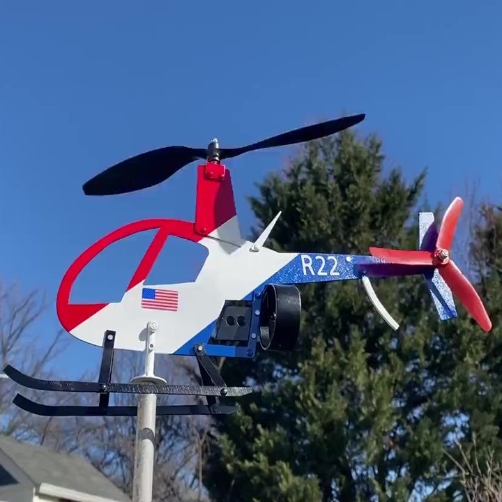 🚁Handmade Aircraft Wind Spinner Weathervane Garden Art🚁
