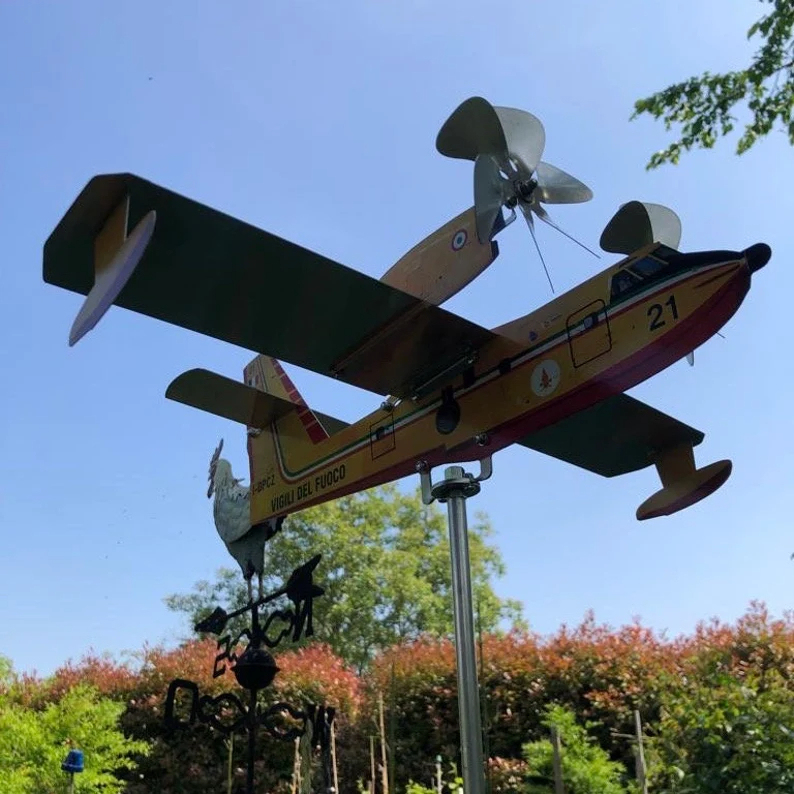 Canadair CL-215 Aircraft Garden Art Decor