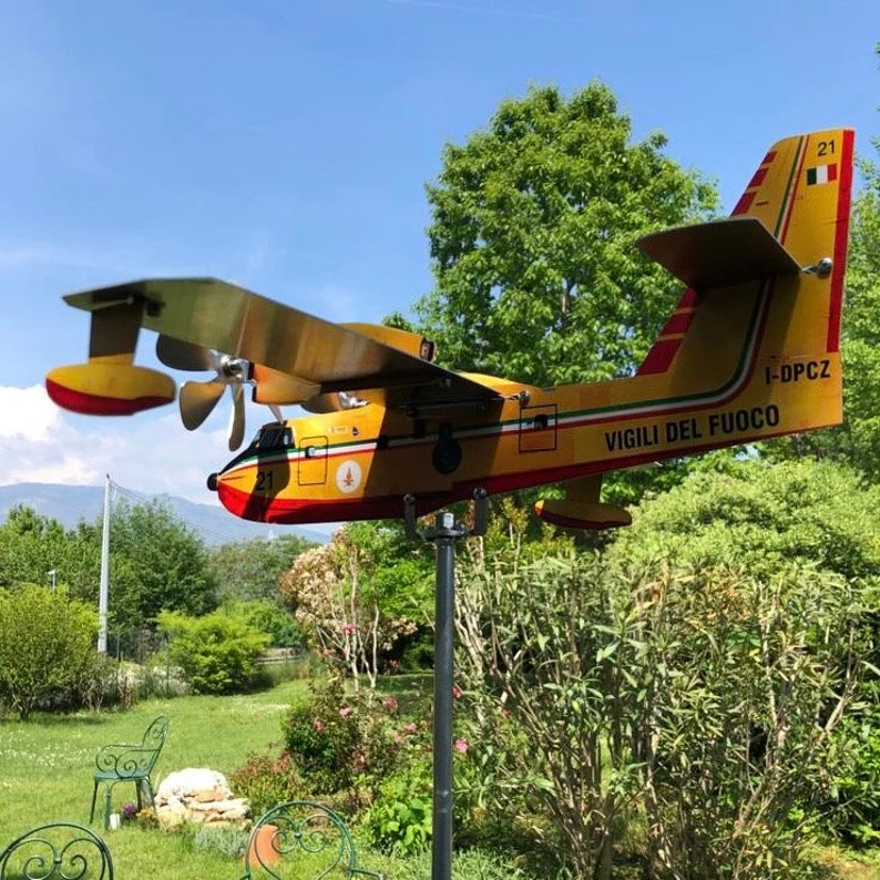 Canadair CL-215 Aircraft Garden Art Decor