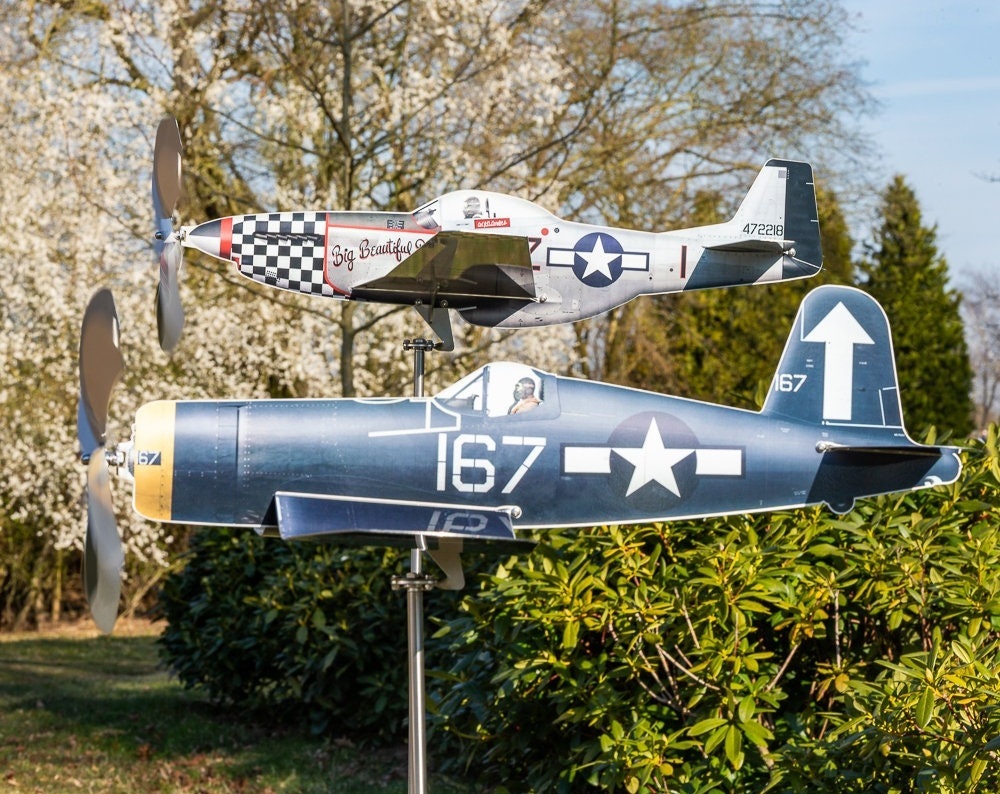 ✈️Handmade Aircraft Windmill Art Garden Wind Spinner