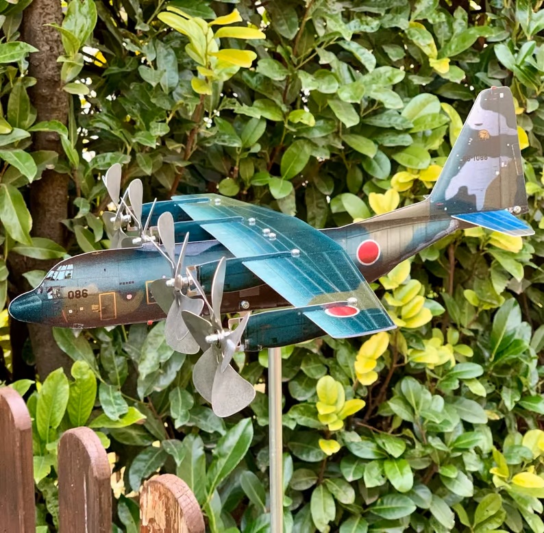 Lockheed C-130 Hercules Aircraft Garden Art Decor