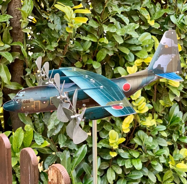 Lockheed C-130 Hercules Aircraft Garden Art Decor