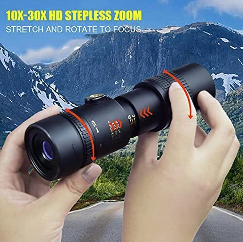 [4K] 30-300X40mm Super Telescope Smart Night Vision Waterproof Zoom Monocular Telescope