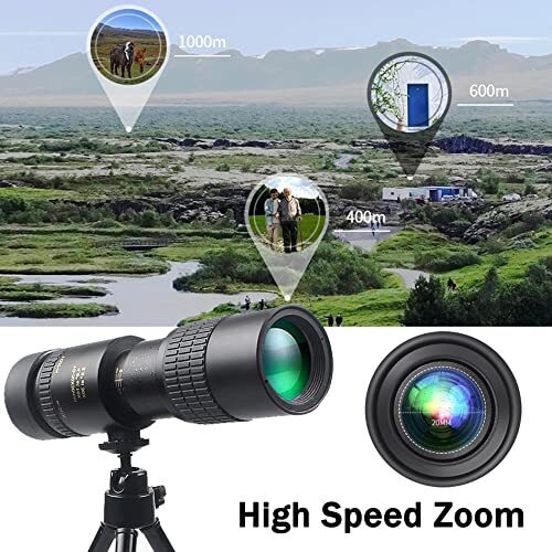 [4K] 30-300X40mm Super Telescope Smart Night Vision Waterproof Zoom Monocular Telescope