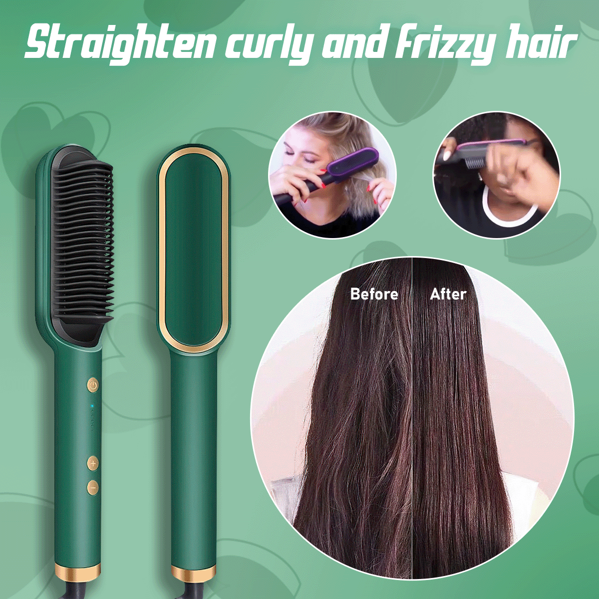 Negative Ion Hair Straightener Styling Comb(BUY 2 FREE SHIPPING)