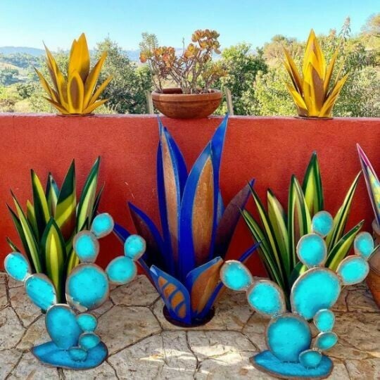 🌵HandMade Anti-rust Painted Metal CenturyPlant