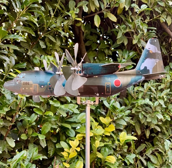 Lockheed C-130 Hercules Aircraft Garden Art Decor