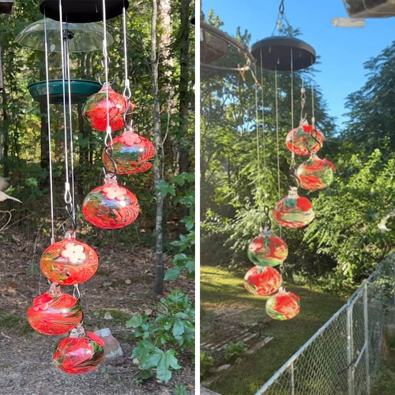 🎉Last Day 70% OFF🎉Charming Wind Chimes Hummingbird feeders