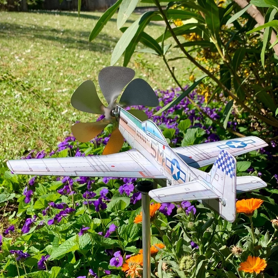 P 51 Mustang 5MK Aircraft Garden Art Decor