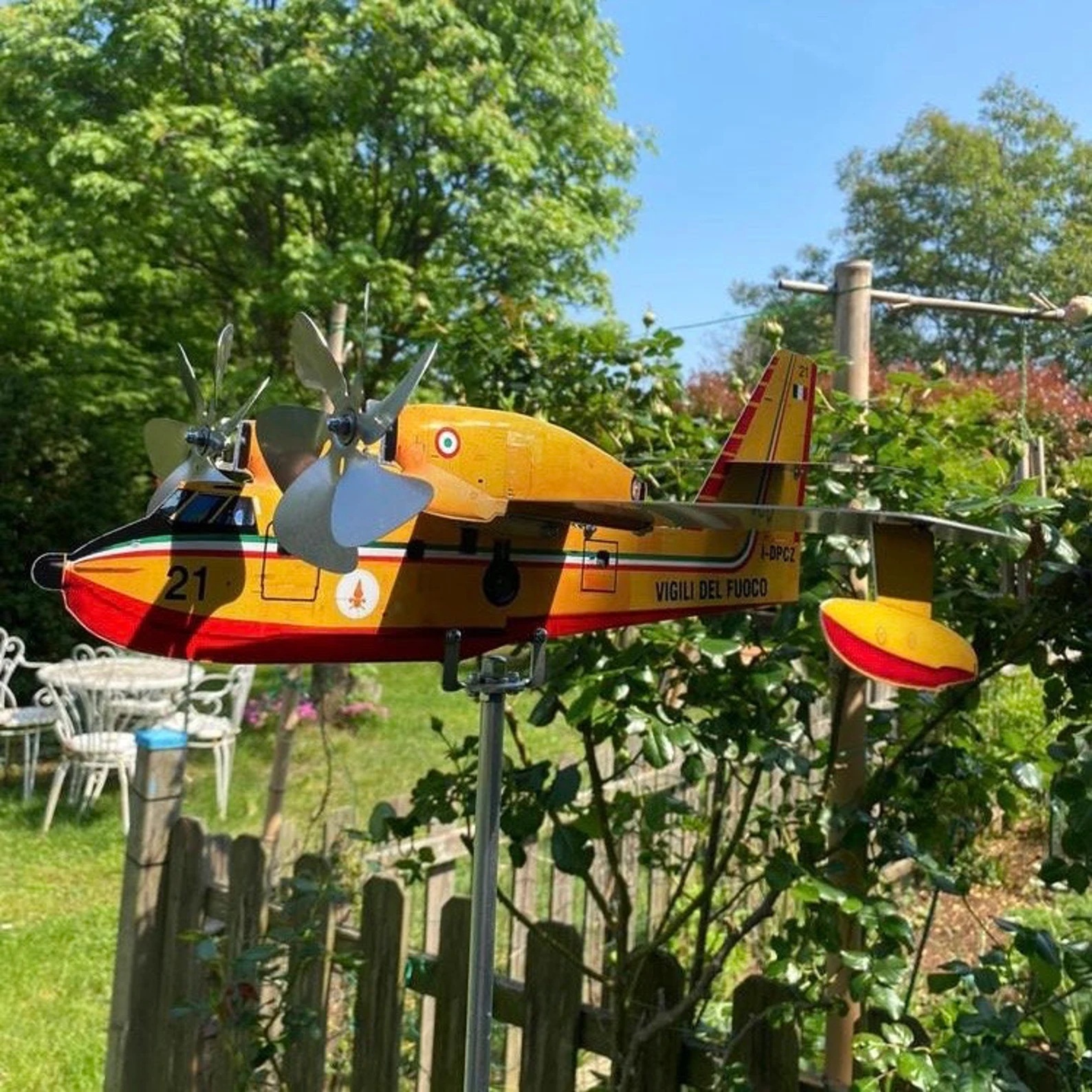 Canadair CL-215 Aircraft Garden Art Decor