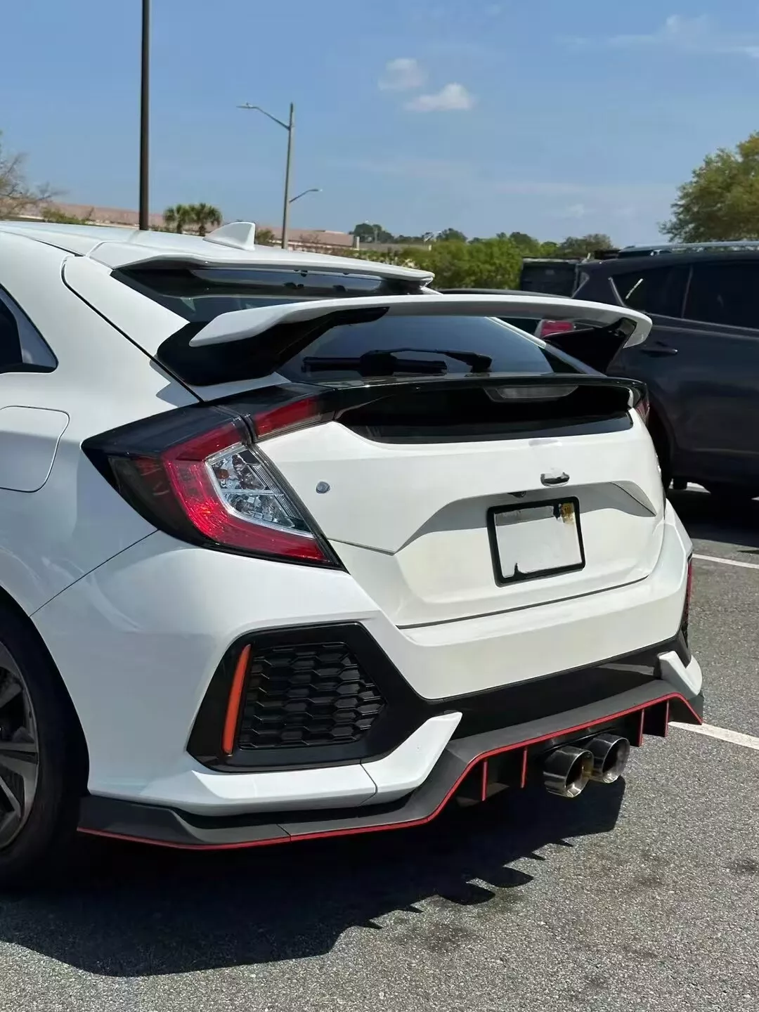 HPD Style Rear Trunk Spoiler 2017+ Honda Civic Hatchback FK7