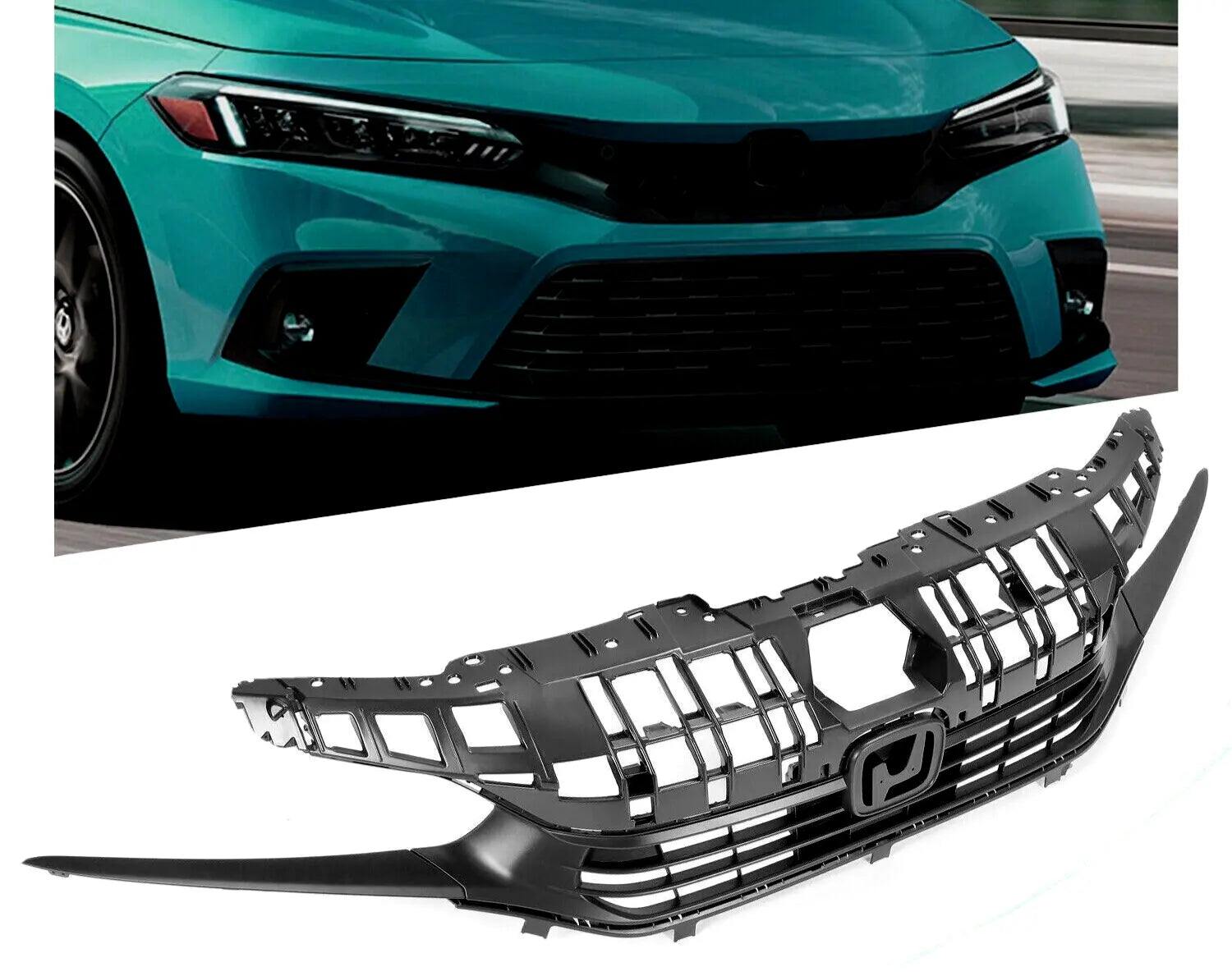 Mesh Style Front Bumper Grill 2022-2024 Honda Civic