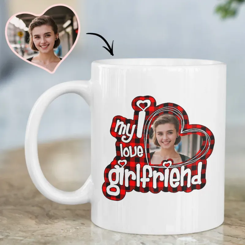 Valentine's Day Mug I Love my Boyfriend Mug I Love my Girlfriend Mug Custom Mug for Couple