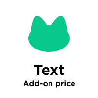 Add-on Price (Text)