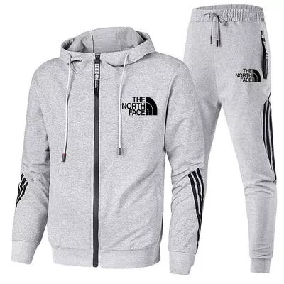 Sudadera con capucha y cremallera a la moda + pantalones deportivos de moda.