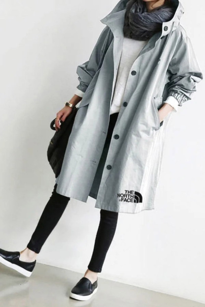 Water Resistant Hooded Windbreaker Rain Jacket