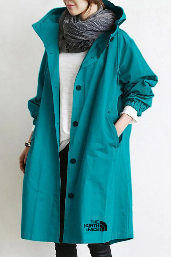 Water Resistant Hooded Windbreaker Rain Jacket