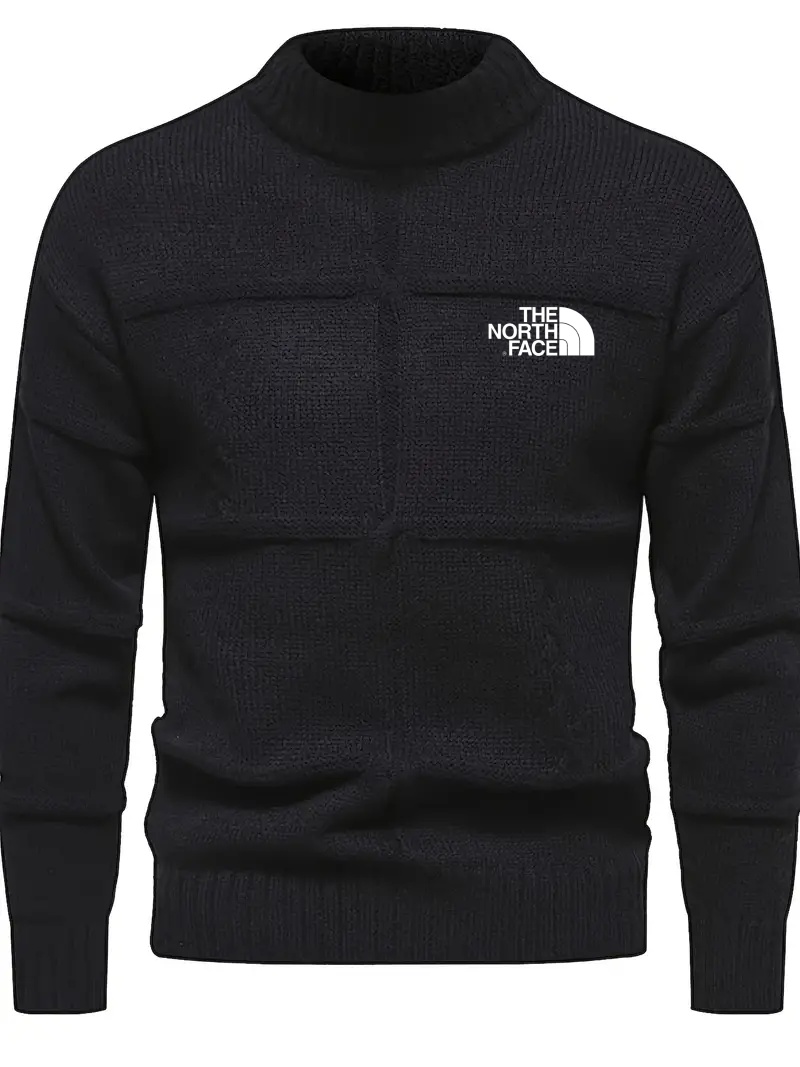 THE NORTH FACE - Pull tricoté décontracté à manches longues et col rond pour homme, collection automne et hiver