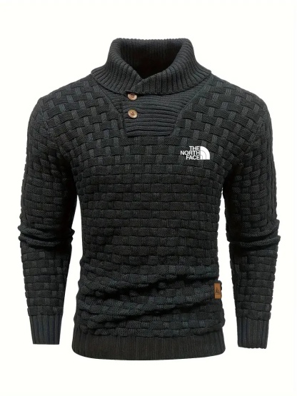 2024 THE NORthtTH FACE - Cardigan texturé en tricot tendance pour homme, cardigan à la mode et mature pour l'automne et l'hiver