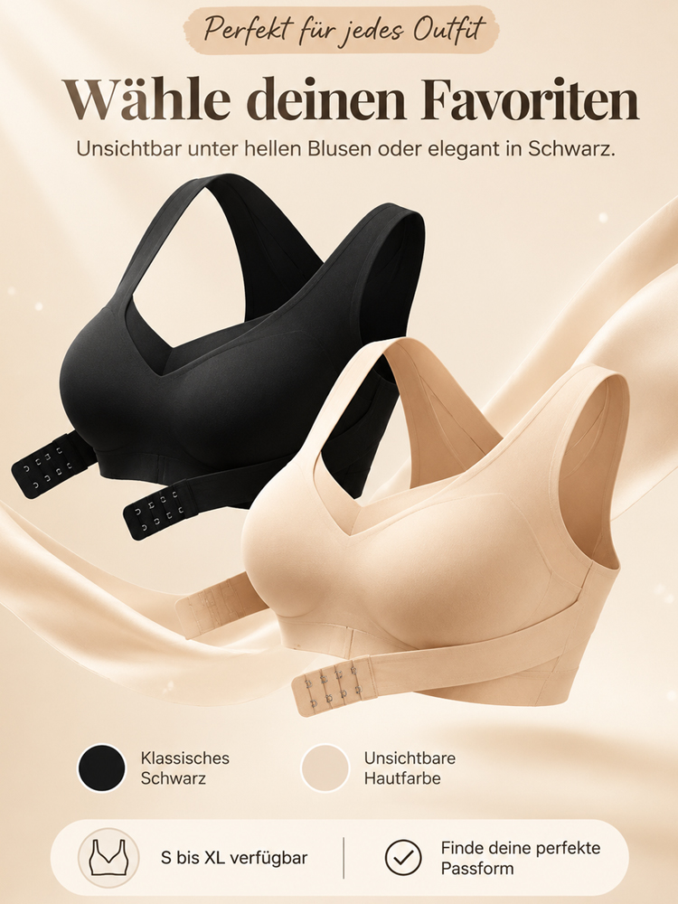 Nahtloser Korrektur BH und Shaper – 0% Bügel, 100% schmerzfrei für eine sanfte Haltungskorrektur.