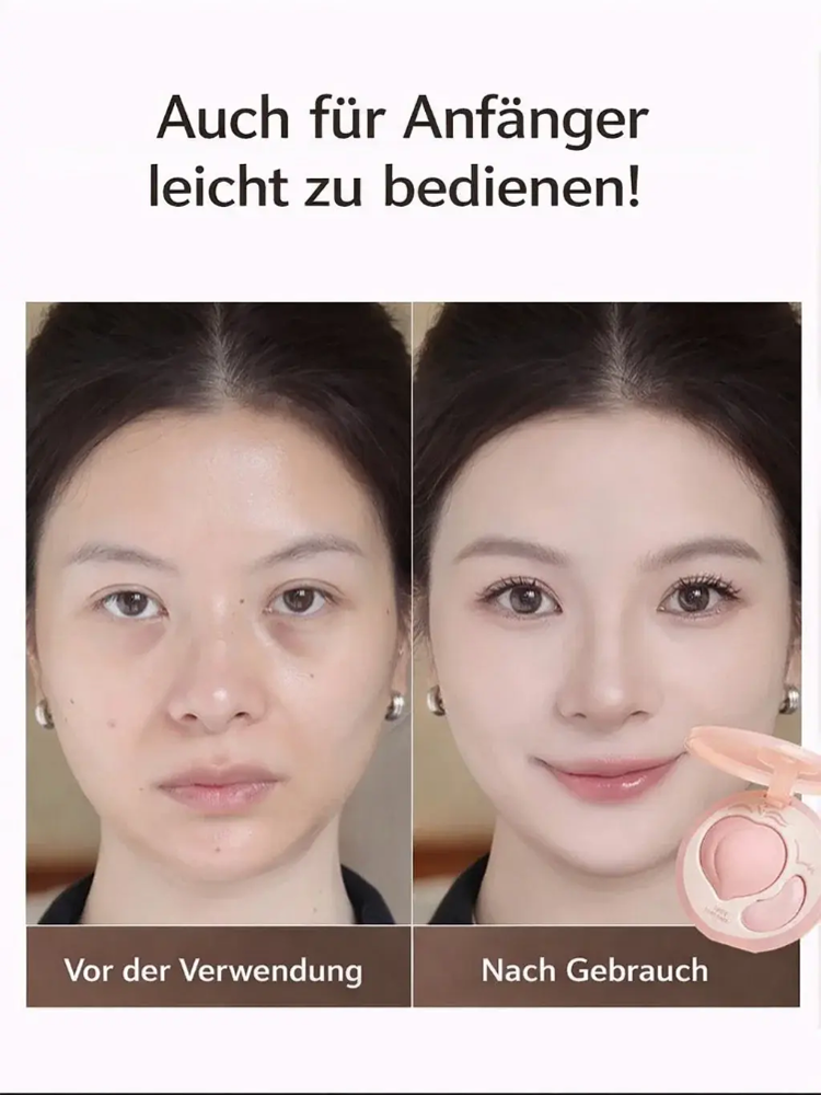 Sofort-Effekt⚡10 Jahre jünger in 1 Sekunde – Die 2-in-1 Palette gegen Augenringe & Nasolabialfalten⚡1+1 GRATIS🍃Zu 100% sicher für empfindliche Haut!