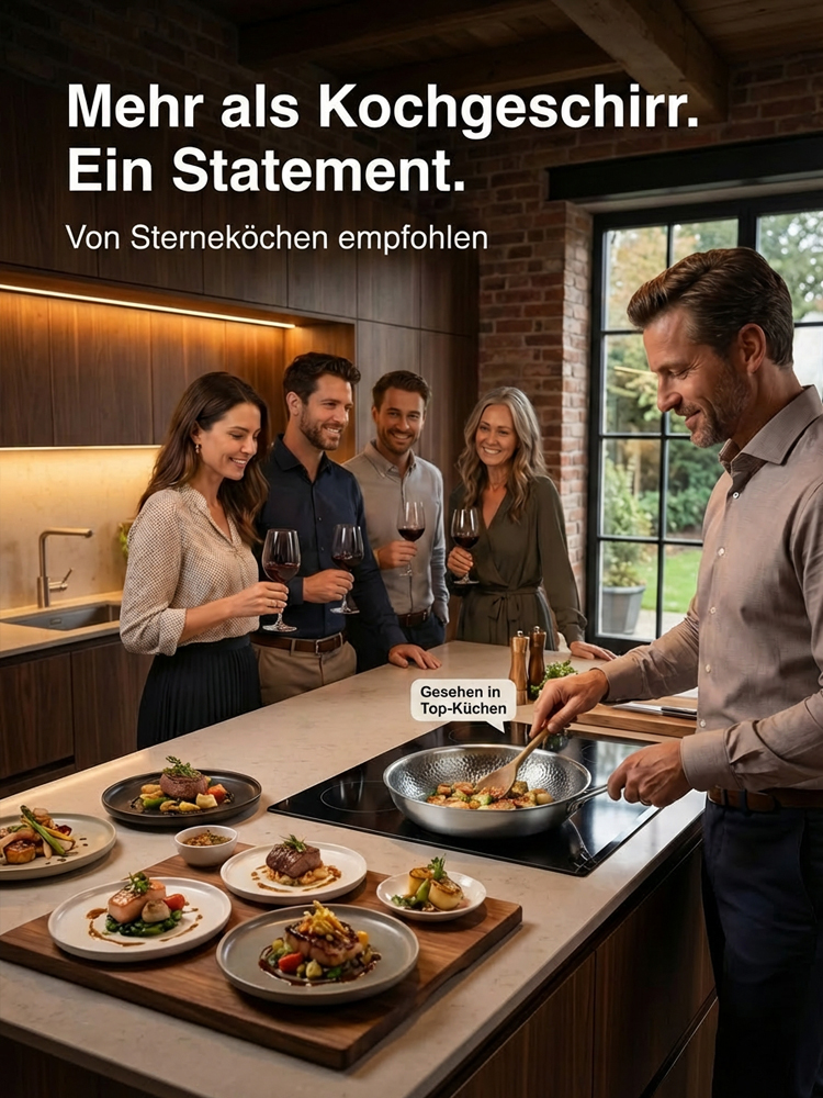 【Tsubame-Sanjo Erbe】Reintitan-Wok | Handgehämmert & PFOA-frei | Kochen ohne Öl ✨99,9% Keimfrei | Für Induktion & Gas | Einmal kaufen, ewig nutzen✨