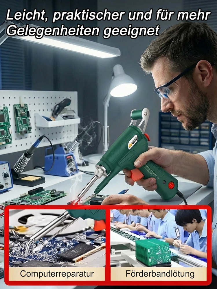 Elektrisches Schweißgerät mit interner Heizung