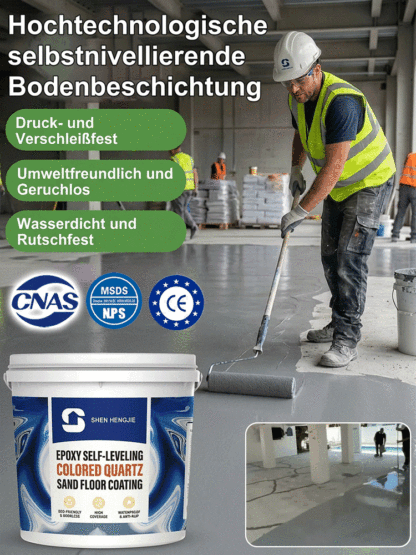 Premium-Bodenbeschichtung mit Marmor-Effekt👍100% Geruchsneutral, ohne Handwerker ✨ trocken in nur 2 Stunden！
