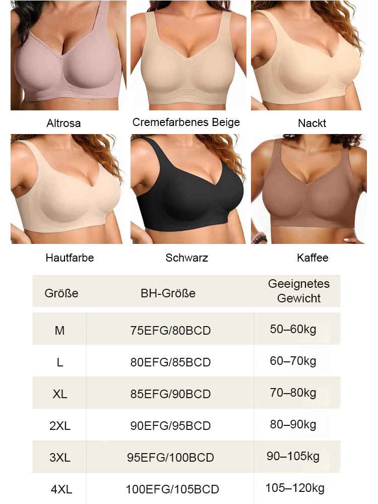 Ortho-Komfort Minimizer BH | Bügellos mit Anti-Schwerkraft-Lift | Öko-Tex Standard 100 zertifiziert 🌸